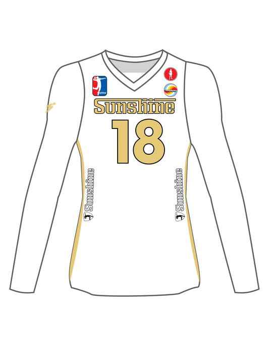 White Long Sleeve Jersey 2025