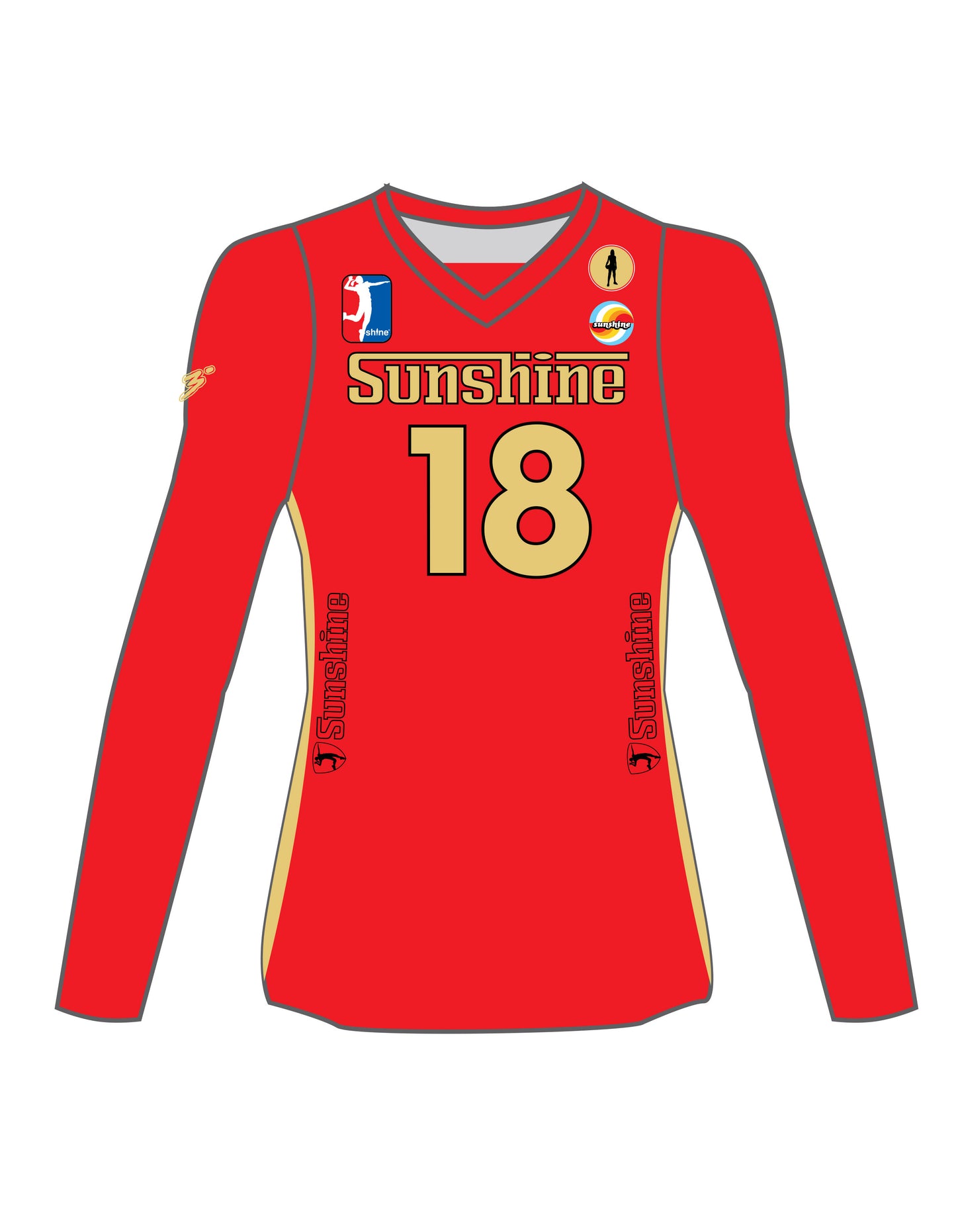 Red Long Sleeve Jersey 2025