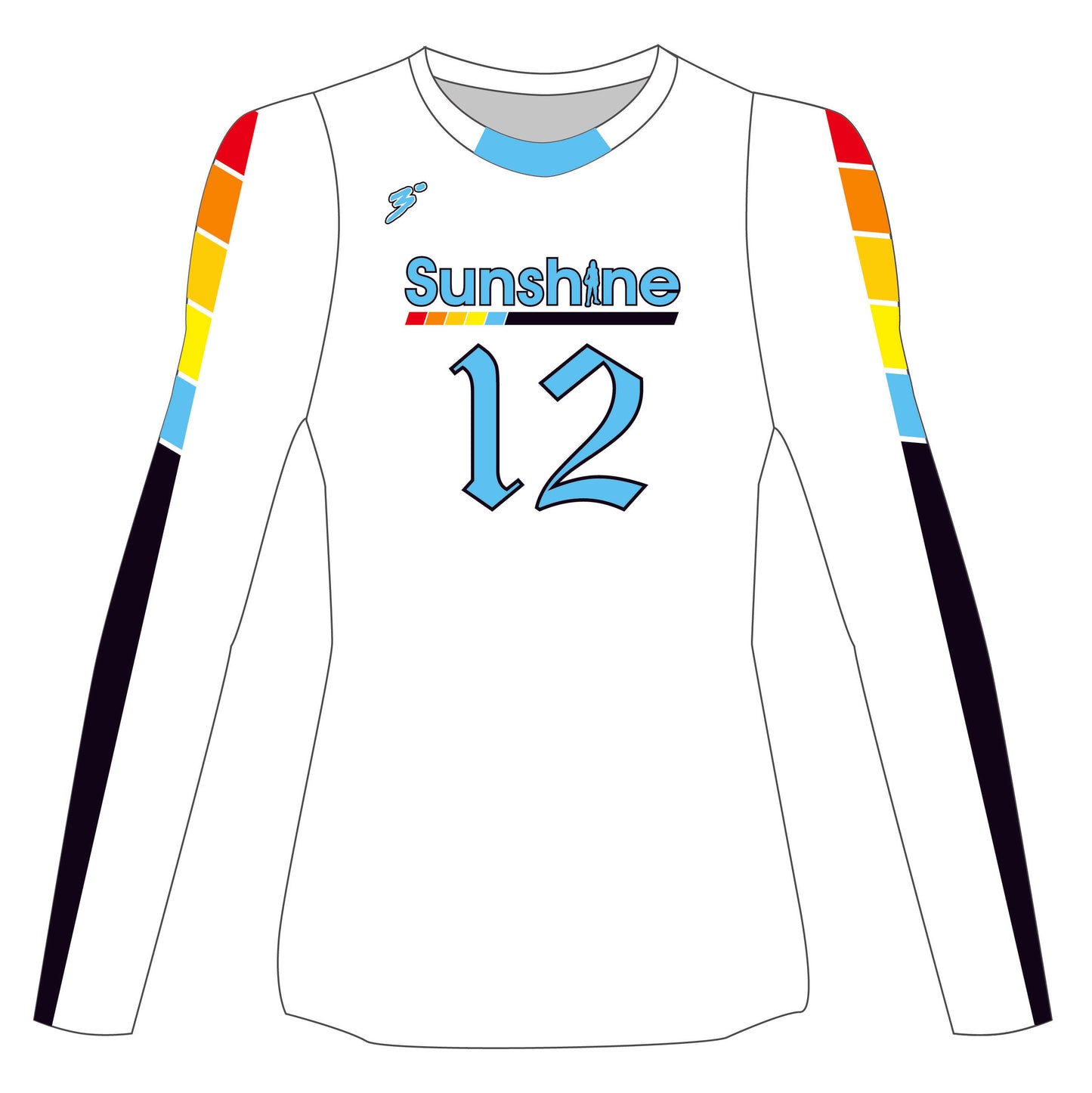 White Long Sleeve Jersey 2024