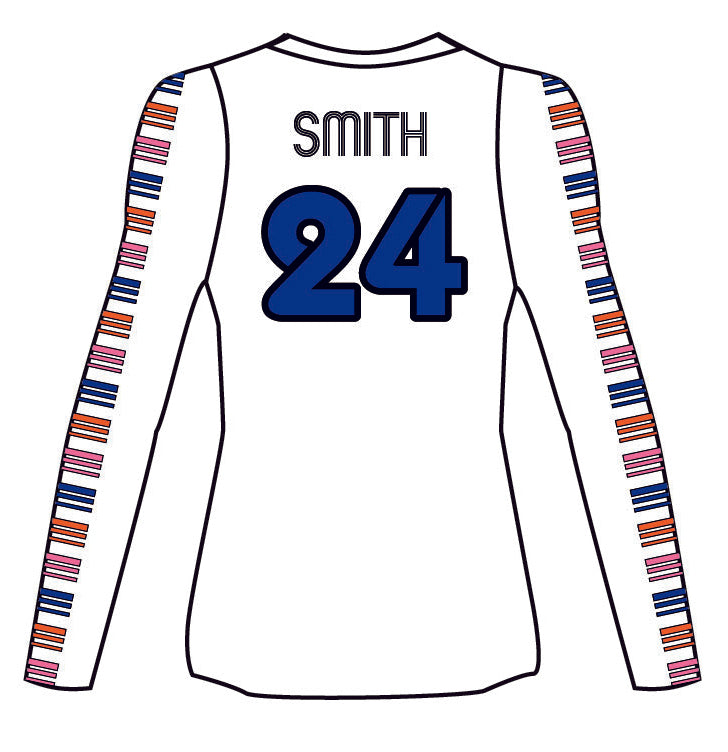 White Long Sleeve Jersey 2026