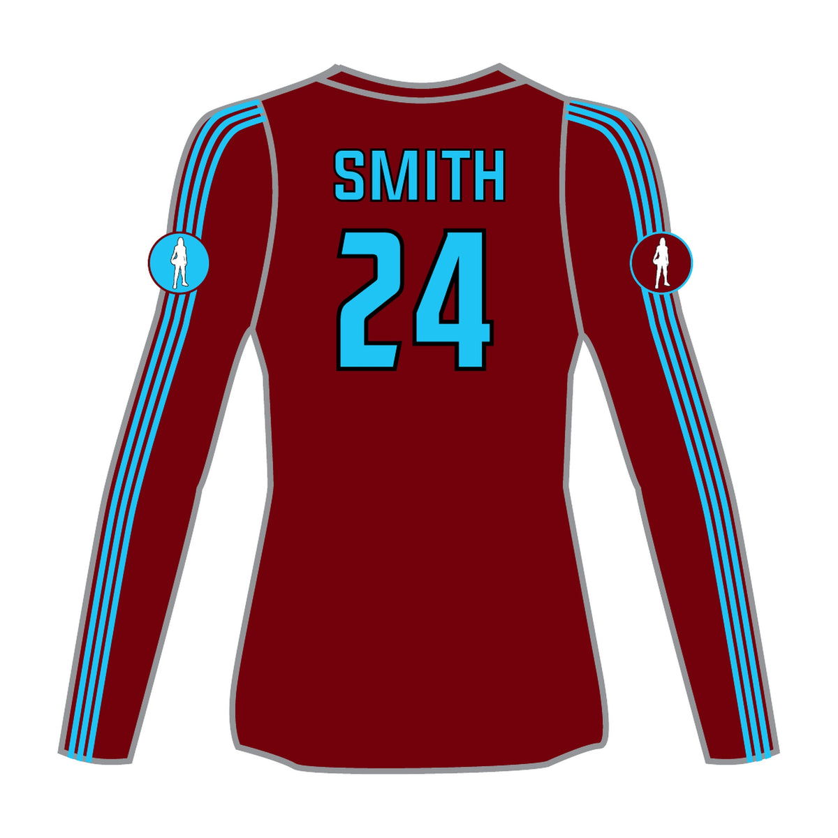Maroon Long Sleeve Jersey 2027