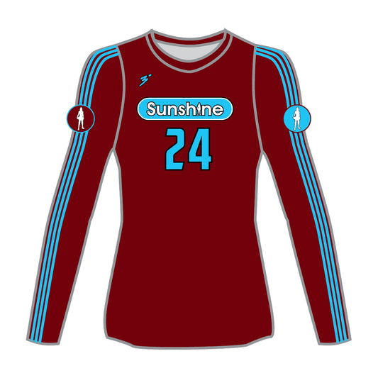 Maroon Long Sleeve Jersey 2027