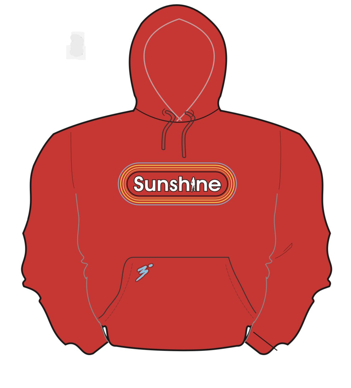 Sunshine Red Hoodie 2023
